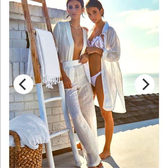 PQ Other - PQ x Herbert Twins Water Lily Sammy Linen Button Top and Pants Set XS/S NWT